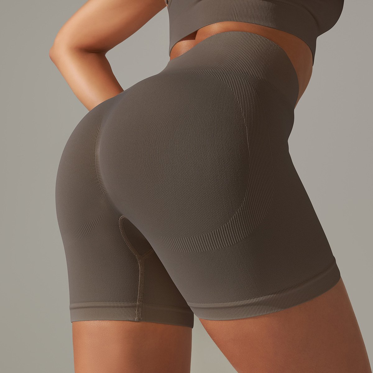 Solid Color Beauty Back High Elastic Running Sports Fitness Women‘s Yoga Pants for Women - Image 6